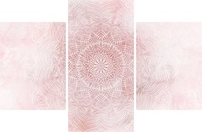 Obraz - Ružová mandala (90x60 cm)