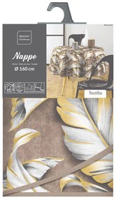 Umývateľný obrus ø 160 cm Ebany – douceur d'intérieur