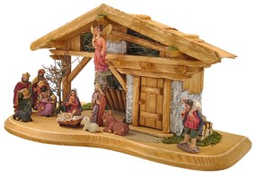 AMADEA Drevený betlehem s figúrkami 44 cm
