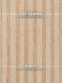 Krémovobiely/v prírodnej farbe vnútorný a vonkajší koberec 160x230 cm Haringey Linley – Ted Baker