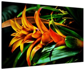 Obraz oranžovej kytice (90x60 cm)