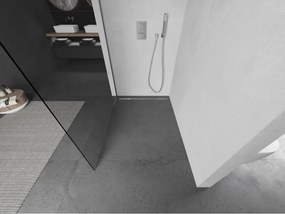 Mexen Kioto, sprchová zástena Walk-In 135 x 200 cm, 8mm číre sklo, grafitový profil, 800-135-101-95-00