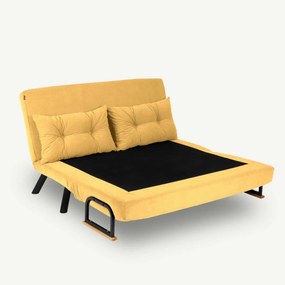 Rozkladacia pohovka Sando 2 Mustard