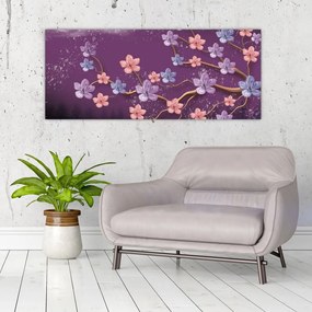 Obraz - Jarný súmrak (120x50 cm)