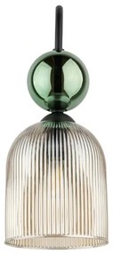 Nástenné svietidlo SOPHIA 1xE14/10W/230V čierna/zelená/dymová béžová