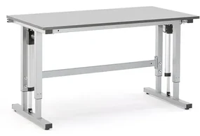 Elektricky výškovo nastaviteľný dielenský stôl MOTION, nosnosť 400 kg, 1500x800 mm