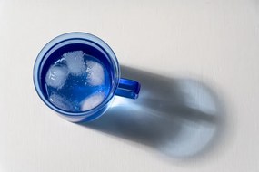 Hrnček Glass 0,35l, modrý
