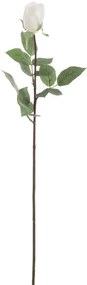 Dlhá biela umelá ruža Rose - 12,5 * 74 cm