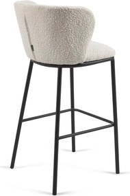 Biela barová stolička (výška sedadla 75 cm) Ciselia – Kave Home