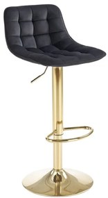 H120 bar stool, gold / black