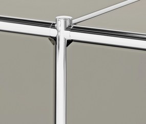 Nízky kovový stolík »CN3« s 3 výklopnými priečinkami, svetlosivý