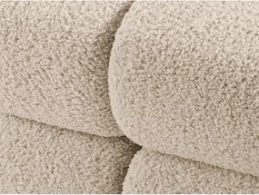 Béžový modul pohovky z textílie bouclé (pravý roh) Bellis – Micadoni Home