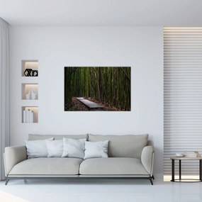 Obraz - Medzi bambusy (90x60 cm)