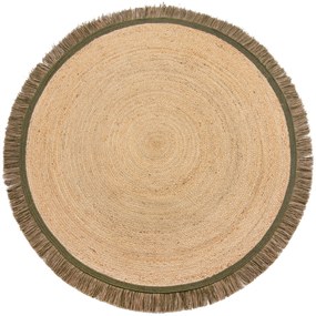 Flair Rugs, Kusový koberec Kahana Green kruh, 180x180 (priemer) kruh, zelená, chodba / predsieň
