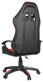 Herná stolička VARR Zolder čierna/červená