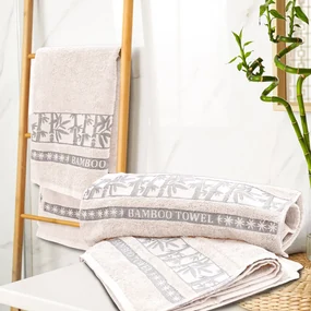 Bambusový uterák BAMBOO 50x90 cm krémový, 70% bambusové vlákno | 30% bavlna