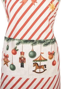 Vianočná bavlnená zástera Christmas Carousel Dream - 70*85 cm