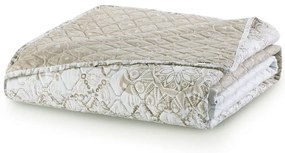 Béžový obojstranný pléd z mikrovlákna DecoKing Alhambra, 240 × 260 cm