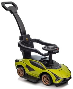 Lean Toys Detské odrážadlo Lamborghini QLS-996T s rúčkou - zelené