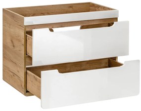 Kúpeľňová závesná skrinka pod umývadlo BÁRA 80 cm