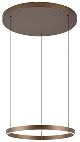 Dizajnové závesné svietidlo tmavý bronz s 3-stupňovým stmievaním - Titmus