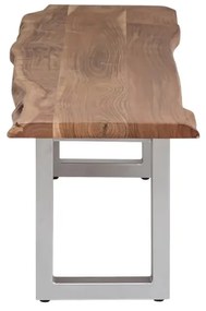 furniture-nabytek.cz - Masívna lavica Bullwer z akáciového dreva, lakovaná, hnedá – 160×40 cm
