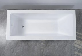 Erga Pureline-S, vaňa 1700x700x400 mm bez nožičiek, biela lesklá, ERG-V07-PURELINE-S-170x070-WH
