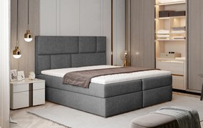 Kontinentálna posteľ 160 cm Florio (sivá) (s matracmi a úl. priestorom). Vlastná spoľahlivá doprava až k Vám domov. 1025387