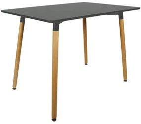 Sivý jedálenský stôl BERGEN 100x70 cm