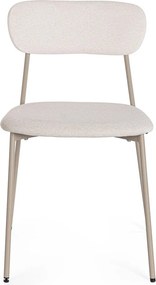 Taupe čalúnená jedálenská stolička Inka – Yes Everyday