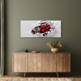 Obraz - Červené auto (120x50 cm)