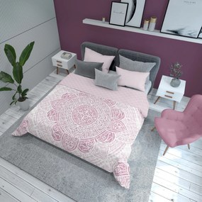 Detexpol Luxusný prehoz na posteľ 220x240 cm - Mandala pink