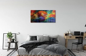 Sklenený obraz 3d farebné fraktály 100x50 cm