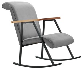 Hojdacie kreslo LUNI sivé