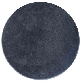 TZ Tmavosivý okrúhly koberec 3D Rabbit Rozmer: 150