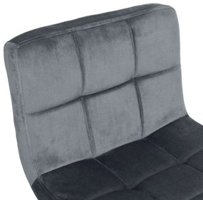 JAKS Barová stolička arako black velvet grafit