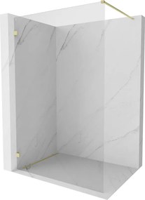 Mexen Lunar sprchová stena ľavá 90 x 200 cm, 8mm číre sklo, zlatá matná, 830-090-000-55-00-L