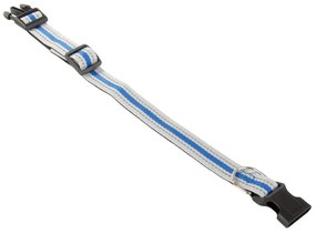 Sivo-oranžový reflexný obojok pre psa/mačku RONY