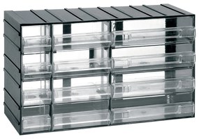 ARTPLAST Organizér 615T 382 x P 148 x H 230 mm s 4 + 4 + 4 priehľadnými zásuvkami