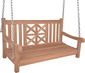 Drevená záhradná hojdačka v prírodnej farbe Latoa – Garden Pleasure
