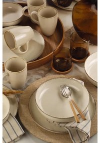 Jedálenská súprava 16 ks béžová/porcelán