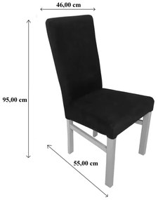 Jedálenská stolička ALISON čierna/dub