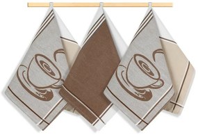 Bellatex Kuchynská utierka Espresso, 50 x 70 cm, set 3 ks