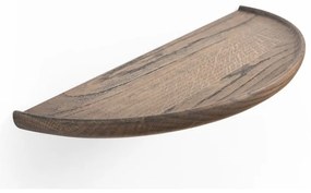 Hnedá polica z dubového dreva 40 cm Mu – Gazzda
