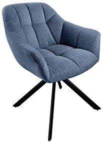 Dizajnová otočná stolička Vallerina tmavomodrá