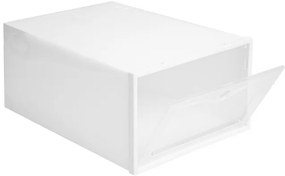 Úložné boxy na topánky OSLO biele (10 ks)