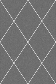 Koberec Royal Rhombs dark grey/cream 160x230cm