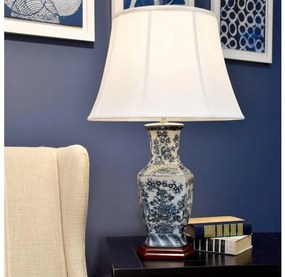 Elstead MODRÁ-HEX-TL - Stolná lampa MODRÁ HEX 1xE27/60W/230V