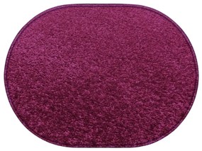 Vopi, Kusový koberec Eton fialový ovál, 140x200, fialová, kuchyňa
