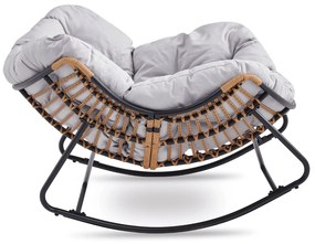 PROXIMA.store - Dizajnové hojdacie záhradné kreslo ELTON FARBA: zelená